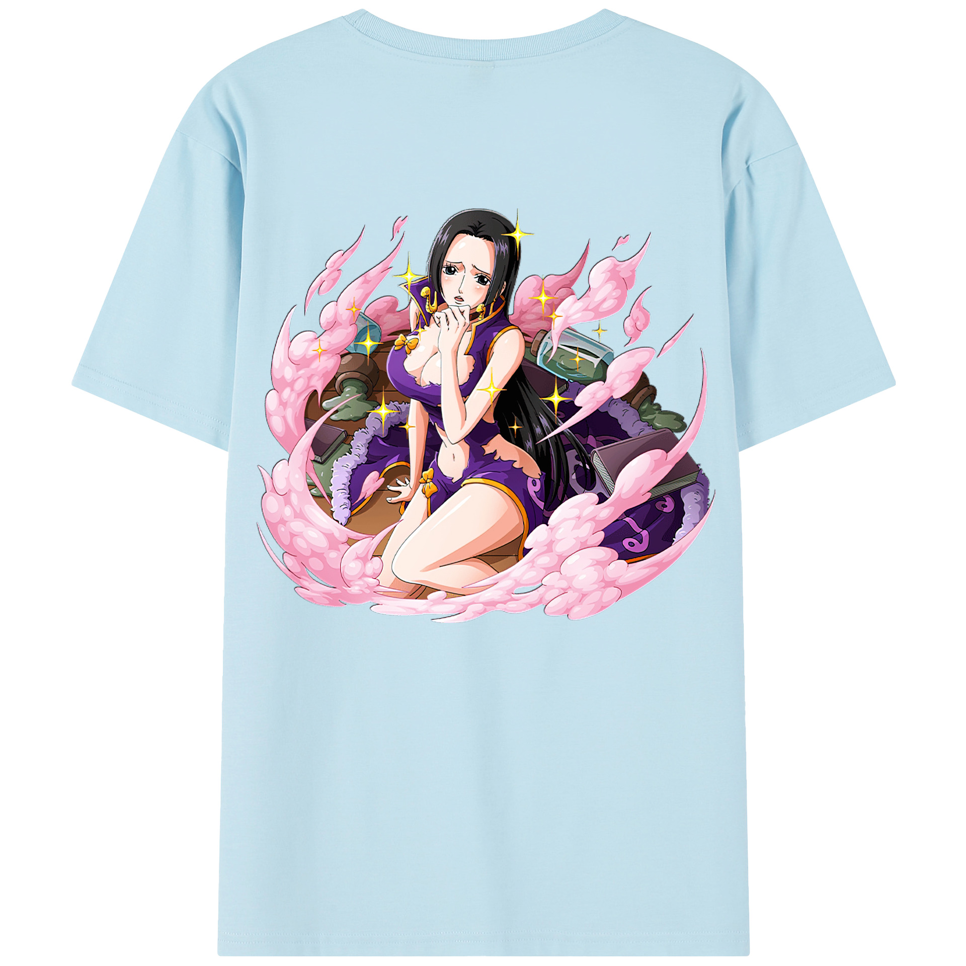 ワンピース ボア・ハンコック ONE PIECE Boa·Hancock 綿100％半袖Tシャツ（背面プリント）